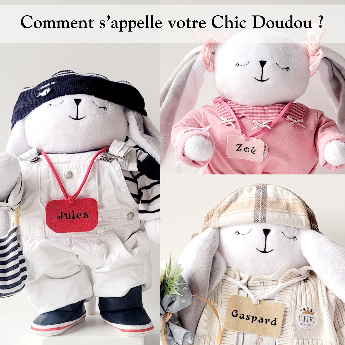 Chic Doudou de Luxe 100% Personnalisé